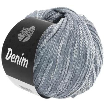 Wolle Denim, Grau/Weiß Lana Grossa 