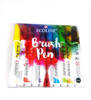 Ecoline Brush Pen Set, 10 Stifte 