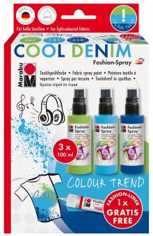 Fashion Spray Set Cool Denim 3x 100ml, mehrfarbig 