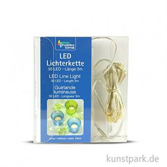 LED Lichterkette, 30 LED Länge 3m 