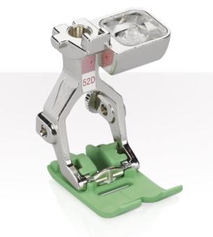 Bernina Zickzack-Nähfuß #52D mit Gleitsohle, Dualtransport 