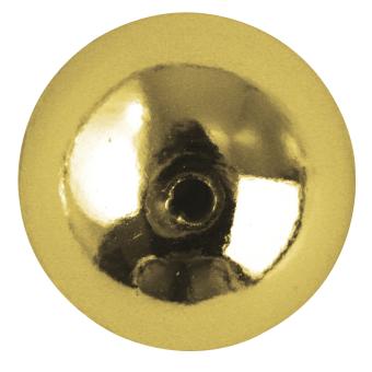 Rayher Plastik-Rundperlen, 3 mm ø, gold, Dose 250 Stück 