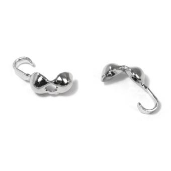 Rayher Quetschkalotte, 3mm ø, platin, SB-Btl 8Stück 