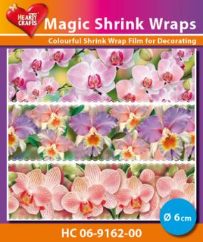 Magic Schrumpfbanderole Orchidee  6cm Durchmesser 