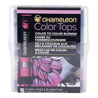 Chameleon 5-Colour Tops Floral Tones Set, Blumentöne, 5 Stifte 