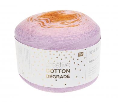 Cotton Degrade Rosa-Orange mit Anl. Dreieckstuch, 800m, 200g 