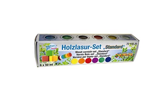 Holzlasur-Set Standard 6x50 ml 