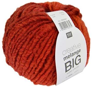 creative Melange BIG, orange-rot super chunky, Farbe 028 