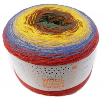 C.Wool Degrade Super6, multicolor Farbe 008 