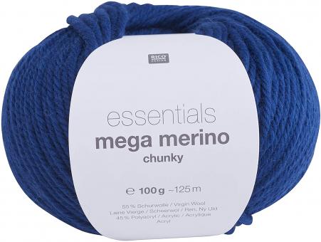 Mega Merino Chunky, Blau Farbe 012 