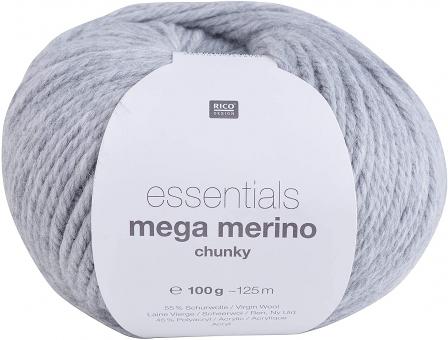 Mega Merino Chunky, Hellgrau Farbe 013 