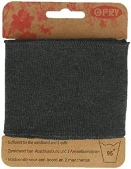 Opry Bündchen elastisch 6,5cm 1,1m, grau 
