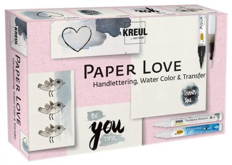 Paper Love Handlettering Water Color & Transfer    Set 