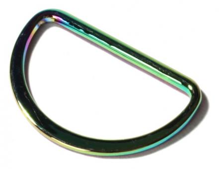 D-Ring 40mm aus Metall - rainbow 