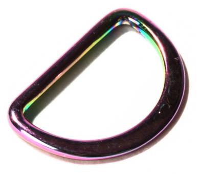 D-Ring 25mm aus Metall - rainbow 