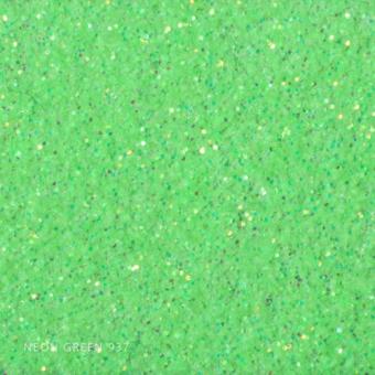 Glitter-937 Neon Green PVC-Flexfolie 100 x 50 cm mit Glitzereffekten 