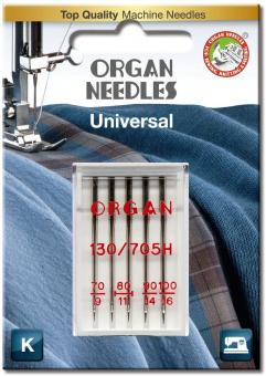Organ Nähmaschinennadeln, Universal 130/705 H, 70/100 
