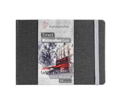 Toned  Watercolour Book Grey, A5 200g/m², 30 Bl./60 Seiten 