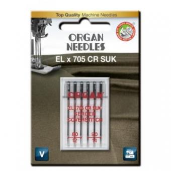 Organ Nähmaschinennadeln, Coverstitch ELX 705 CR SUK, 80/90 