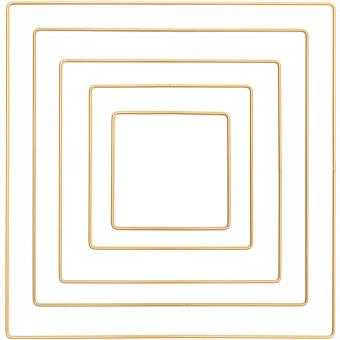 Metallring Quadrat 25cm gold 