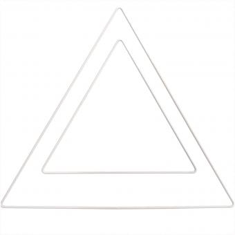 Metallring Dreieck 30cm weiß 