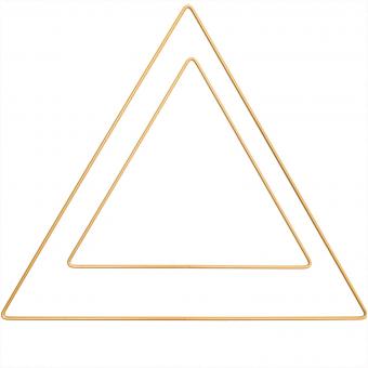 Metallring Dreieck 30cm gold 
