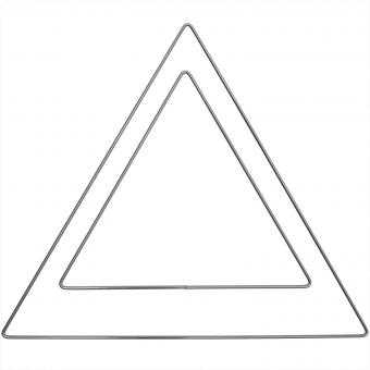 Metallring Dreieck 20cm anthrazit 