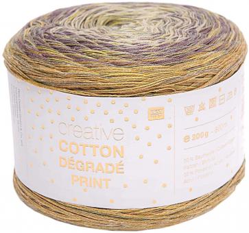 C Cotton Degrade Print, Flieder gem. Dreieckstuch Farbverlauf 