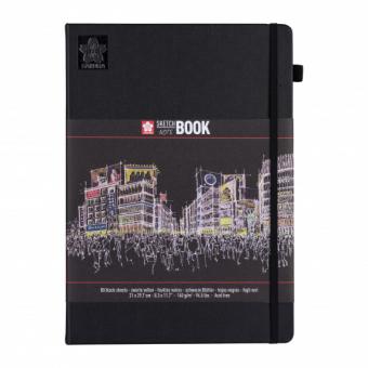 Sakura Sketch Book Note, Schwarz 21x29,7cm, 140g/m², 80 Blatt 