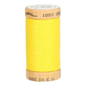 Scanfil Organic Cotton Nähgarn, Gelb 100m, Farbe 4803 