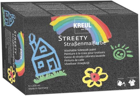 Streety Straßenmalfarbe 6er Set 6x200ml 