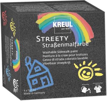Streety Straßenmalfarbe Starter Set 4x120ml 