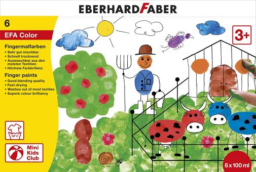Fingermalfarben EFA Color 6x100ml 