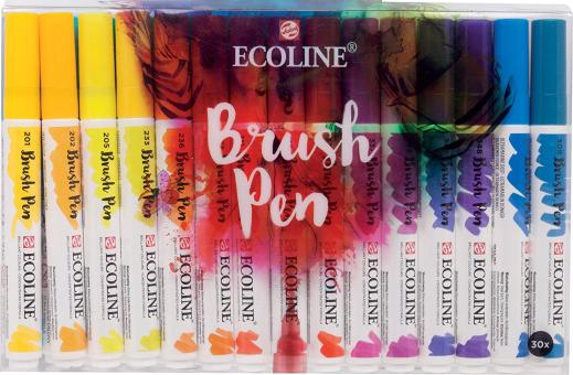 Ecoline Brush Pen Set, 30 Stifte 