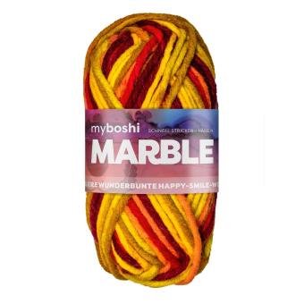 myboshi Marble, Kimber in Gelb-, Rouge- und Rottönen 