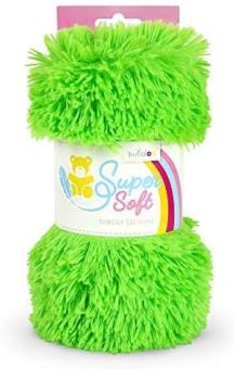 Kullaloo Plüschstoff Shaggy, 20mm hellgrün 
