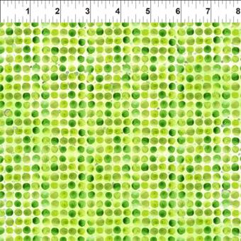 Baumwollstoff Dinosaur Friends Dots - Green, Breite 112cm 