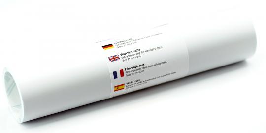 Wandtattoo-Plotterfolie matt Weiß 21 x 300cm, selbstklebend 