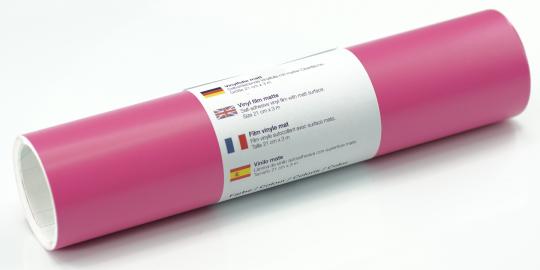 Wandtattoo-Plotterfolie matt Pink 21 x 300cm, selbstklebend 