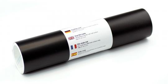 Wandtattoo-Plotterfolie matt Schwarz 21 x 300cm, selbstklebend 