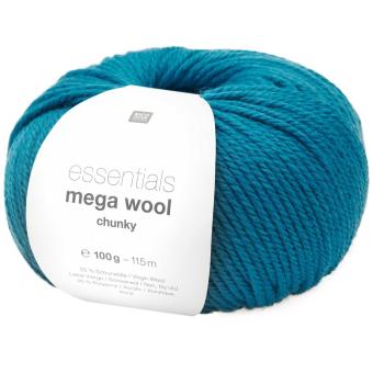 Mega Wool chunky, Türkis Farbe 030 