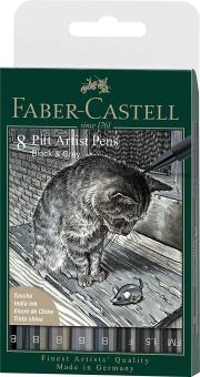 Tusche Stift Pit Artist Pen Black und Gray 