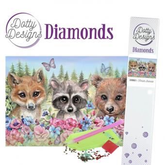 Diamonds Forest Animals  29,7 x 42 cm. 