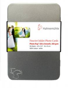 Hahnemühle Photo Rag Ultra Smooth Photo Cards, 305g/m²,10x15cm,30 Bl. 