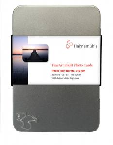 Hahnemühle Photo Rag Baryta Photo Cards,315g/m², A5,30Bl. 