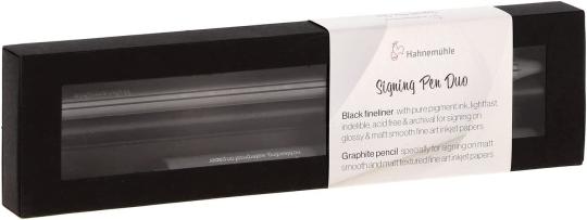 Signierstift-Set für FineArt Prints Pigment Liner und Graphitstift 