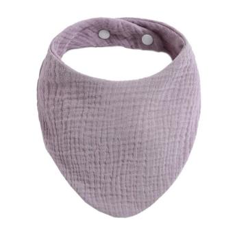 Lätzchen hydrophil mit Druckknöpfen Lila 