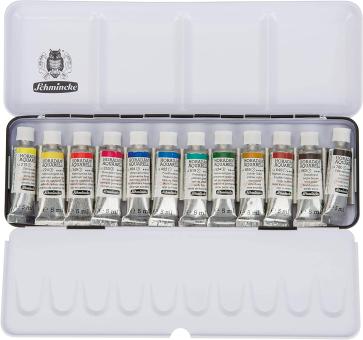 Horadam Aquarellfarben Metallkasten, 12 Tuben a) 5ml 