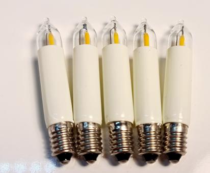 Kleinschaftkerze Filament-LED E10 14-55V     5er Set 