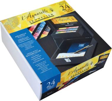 Sennelier Aquarellfarbe mit 24 1/2 Näpfchen 